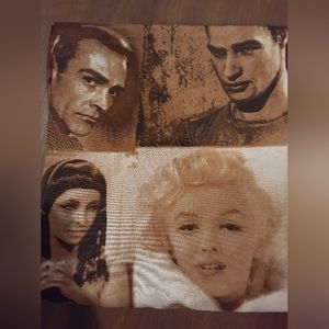 Vintage Hollywood stars shower curtain Marilyn Monroe